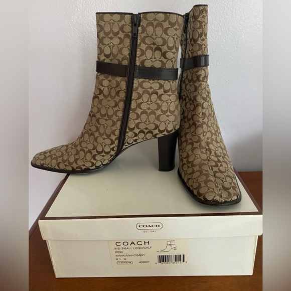 Original signature C Khaki/Mahogany Coach Boots. - Picture 1 of 1